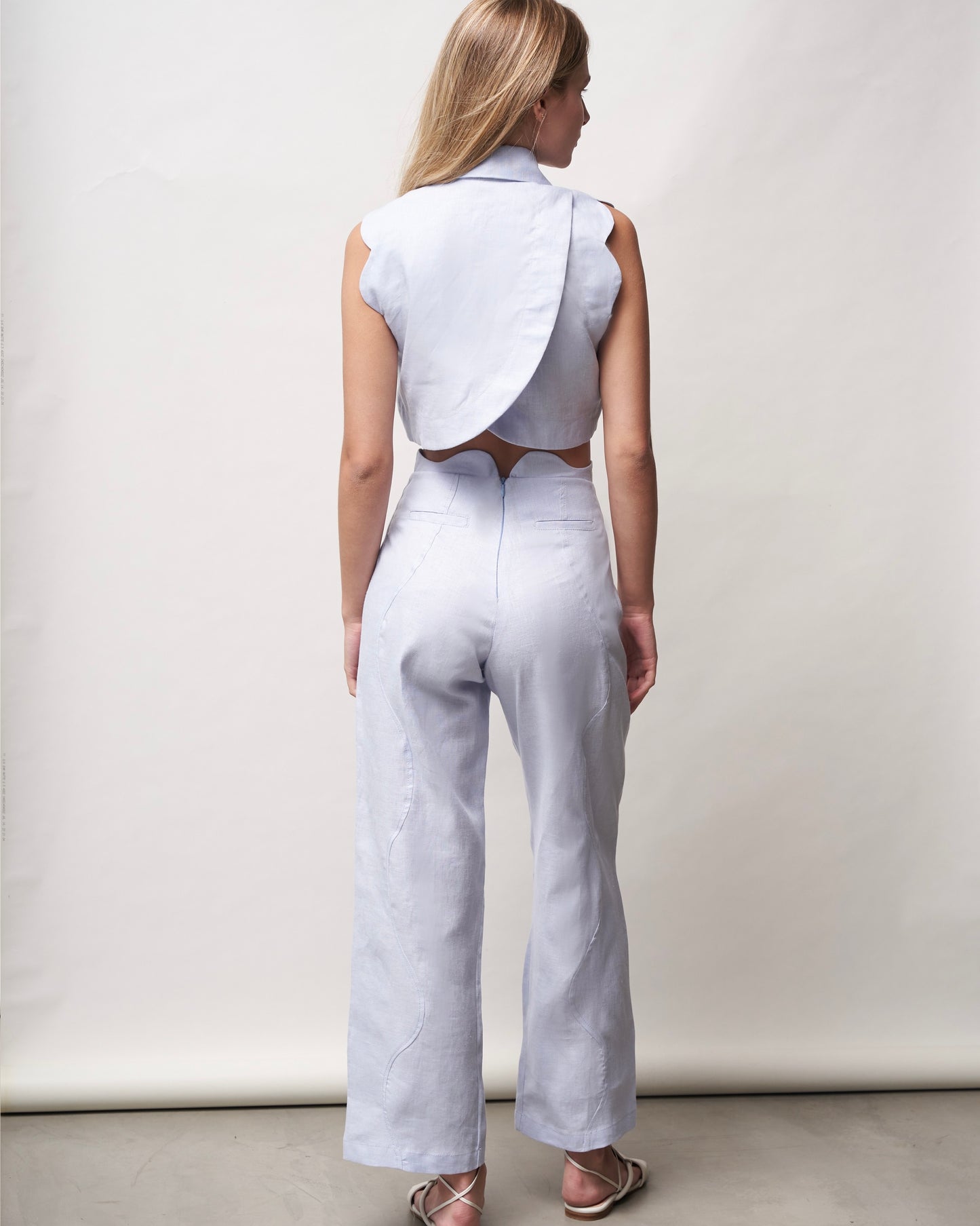 Pantalón Ondas Celeste