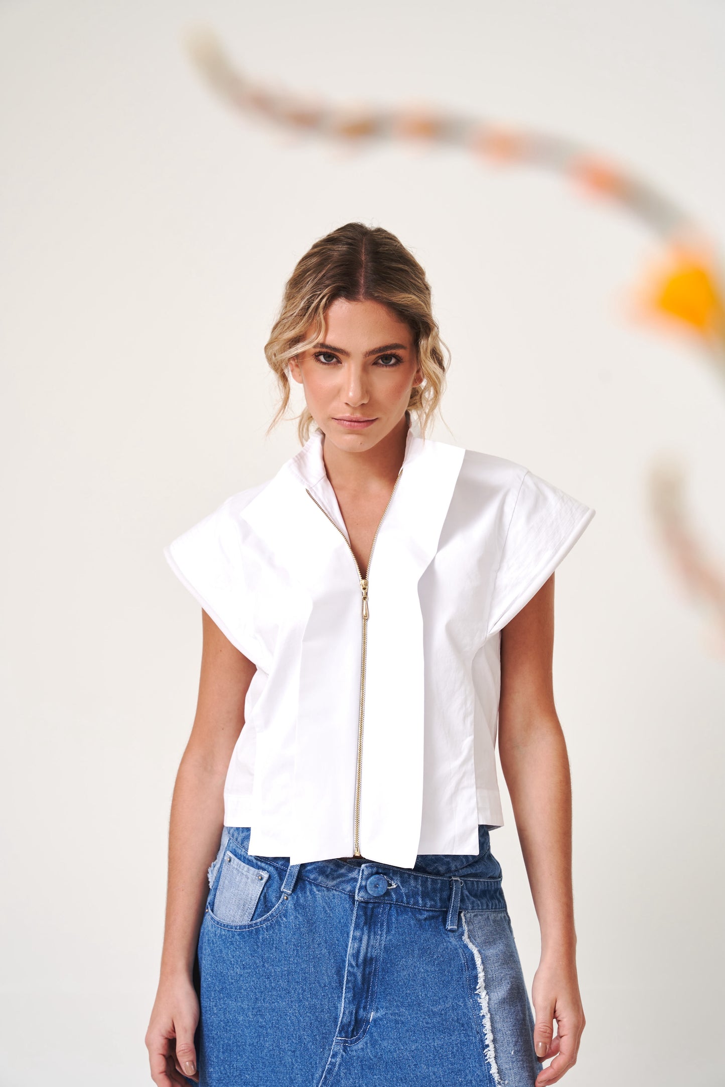 Blusa Garden Blanca